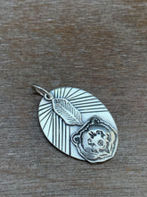 Load image into Gallery viewer, Sterling Silver Feather Large Charm.