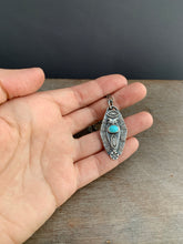 Load image into Gallery viewer, Owl pendant #11 - Turquoise