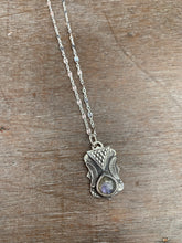 Load image into Gallery viewer, Purple Labradorite charm necklace set