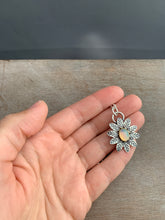Load image into Gallery viewer, Opal charm set in 22k gold