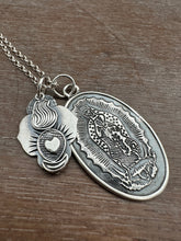 Load image into Gallery viewer, Our Lady of Guadalupe and Sacred Heart charm set