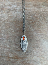 Load image into Gallery viewer, Orange kyanite charm necklace