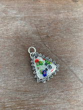 Load image into Gallery viewer, Clear Millefiori glass pendant