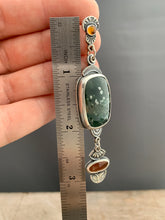 Load image into Gallery viewer, Multi stone dangle earrings
