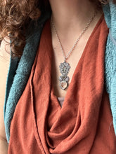 Load image into Gallery viewer, Tourmaline, Ammolite, and Quartz Medallion