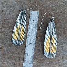 Load image into Gallery viewer, Keum Boo Feather Earrings