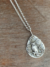 Load image into Gallery viewer, Silver owl charm