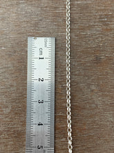 Load image into Gallery viewer, Add a chain to a necklace, small delicate sterling chain, 2mm Oval Rolo Chain