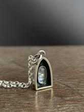 Load image into Gallery viewer, #2 Tiny moonstone charm with 18” rolo chain included