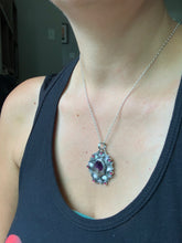 Load image into Gallery viewer, Melody Stone and Garnets Pendant