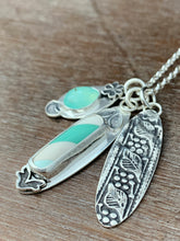 Load image into Gallery viewer, Wintergreen Candy Cane And Peruvian Opal charm set