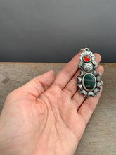 Load image into Gallery viewer, Bloodstone Bear Pendant