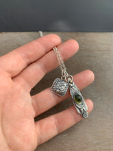 Load image into Gallery viewer, Tourmaline charm necklace set