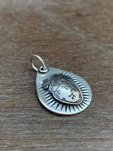Load image into Gallery viewer, Anatomical Heart Charm Medium Tear Drop