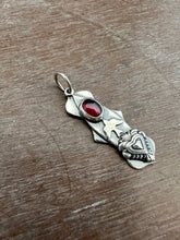 Load image into Gallery viewer, Garnet Bird charm
