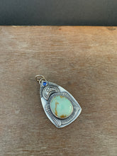 Load image into Gallery viewer, Small seven dwarfs and kyanite pendant