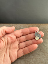 Load image into Gallery viewer, White moonstone flame pendant