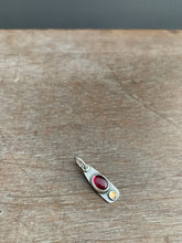 Load image into Gallery viewer, Tiny Garnet Charm with 24k Keum Boo
