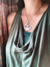 Load image into Gallery viewer, Moth pendant with vintage Swarovski Crystal prism