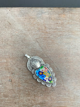 Load image into Gallery viewer, Millefiori Sacred Heart pendant