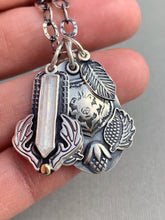Load image into Gallery viewer, Sterling silver bear and crystal charms