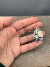 Load image into Gallery viewer, Fossilized Wooly Mammoth and Montana Agate Charm Set