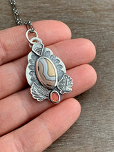 Load image into Gallery viewer, Agate and garnet charm
