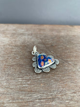 Load image into Gallery viewer, Blue Millefiori glass pendant