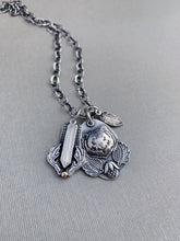 Load image into Gallery viewer, Sterling silver bear and crystal charms