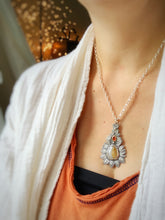 Load image into Gallery viewer, Sapphire and garnet pendant