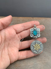 Load image into Gallery viewer, Frosty Apatite Snowflake Pendant
