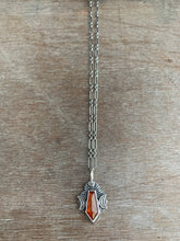 Load image into Gallery viewer, Orange kyanite moon charm