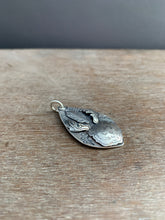 Load image into Gallery viewer, Sterling silver bear with antlers and a feather pendant