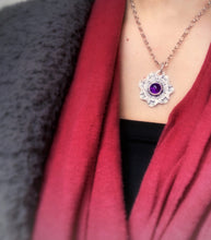 Load image into Gallery viewer, Amethyst medallion