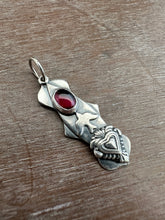 Load image into Gallery viewer, Garnet Bird charm