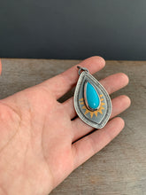 Load image into Gallery viewer, Sleeping beauty turquoise set in sterling silver