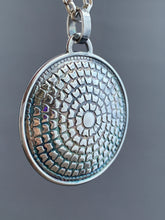 Load image into Gallery viewer, Silver fish parable pendant