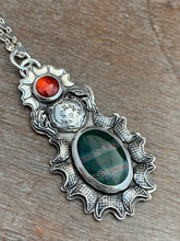 Load image into Gallery viewer, Bloodstone Bear Pendant
