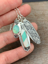 Load image into Gallery viewer, Wintergreen Candy Cane And Peruvian Opal charm set