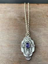 Load image into Gallery viewer, Owl pendant #8 - Tanzanite