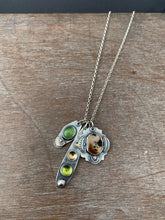 Load image into Gallery viewer, Montana Agate, Serpentine, and Peridot Charm Set