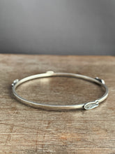 Load image into Gallery viewer, Sterling silver fish bangle