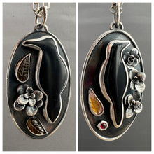 Load image into Gallery viewer, Basenite Crow Necklace pair