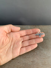 Load image into Gallery viewer, Small kyanite stamped bird pendant