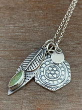 Load image into Gallery viewer, “Crazy plant lady” Turquoise Plant Pun Charm