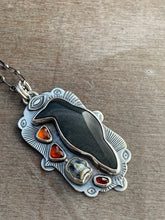 Load image into Gallery viewer, “Quoth the raven never more” pendant