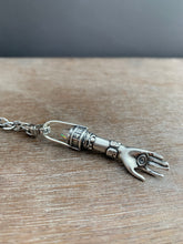 Load image into Gallery viewer, Hand pendant with eye on the palm