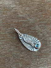 Load image into Gallery viewer, Blue topaz fish charm