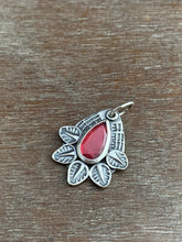 Load image into Gallery viewer, Garnet feather charm