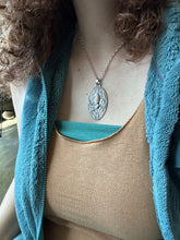 Load image into Gallery viewer, Carved Pink opal Fish Parable Pendant